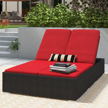 Maura double chaise discount lounge with cushion